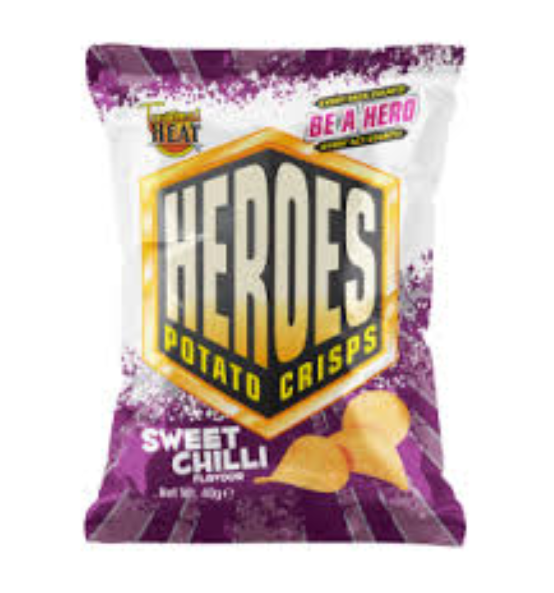 HEROES CRISPS SWEET CHILLI 40G